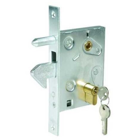 Cerradura de gancho para insertar art.447 con cilindro de 60 mm
