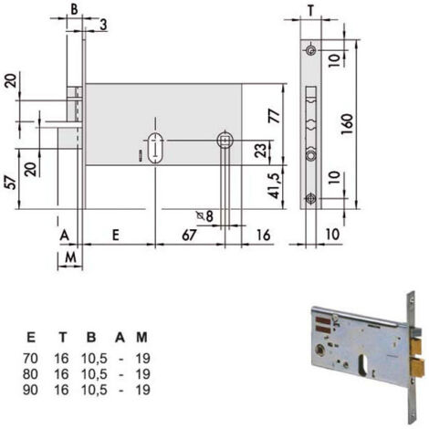 Electrocerrojo Inf. Fasce All 14460-70-0 Cisa