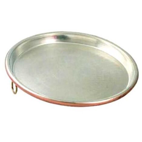 Fuente de cobre envejecido de 30 cm de altura, bandeja