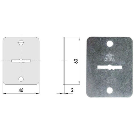 Bocina rectangular Dm 06124-00-0 Cisa