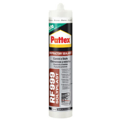 Silicona refractaria Pattex 1000 °C 300 ml blanco – resistente a altas temperaturas