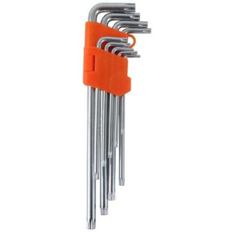 Llaves Torx T10/50 pz.9 con agujero Cv Longitud Alta 05326