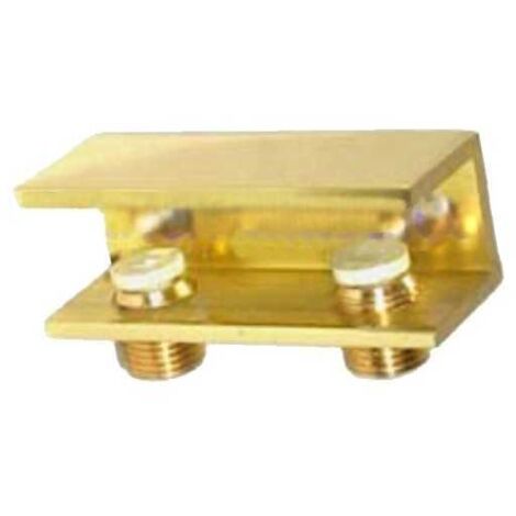 Estante de cristales con abrazadera de latón 15x15