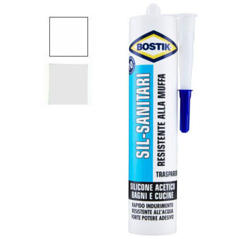Silicona Acética Sanitaria Blanca Ml 280 Bostik