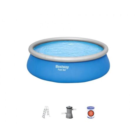 Piscina Redonda Rápida con Filtro 2E 457 h 122 Bestway BW57289