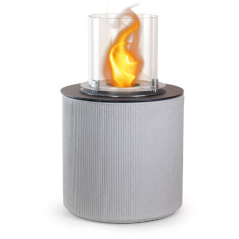 Camino de bioetanol para suelo Modigliani cuerda beige diámetro 36×H56 para interior/exterior – Divina Fire