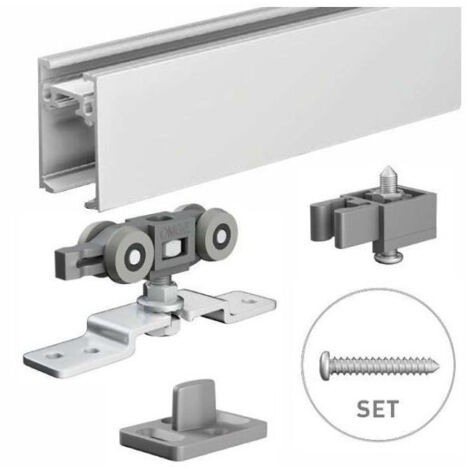 Kit de rieles correderos para puertas de 155 cm, 1400 kg Omge
