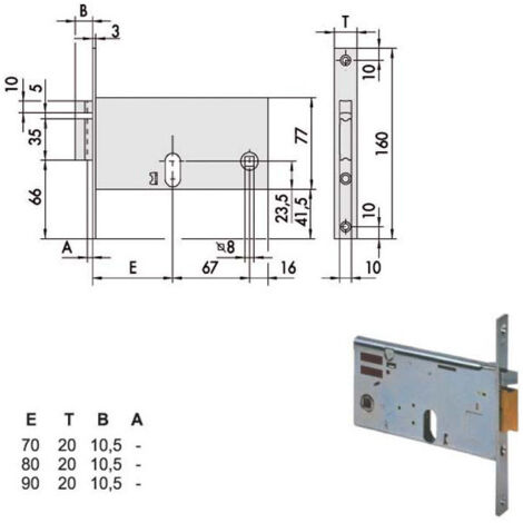 Electrocerrojo Inf. Fasce All 14451-80-0 Cisa