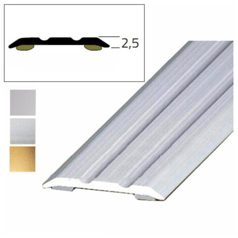 Alfombra adhesiva plana de aluminio brillante 90 25x2,5