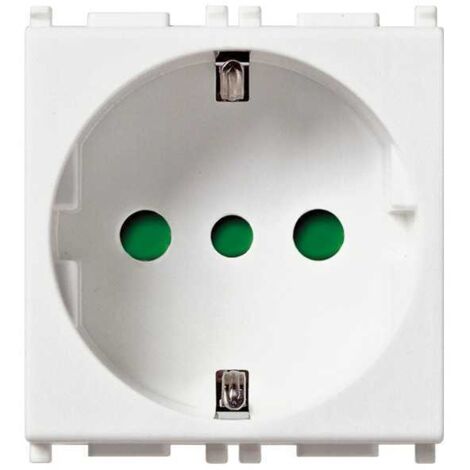 14209 Enchufe Sicury 2P+T 16A P30 Blanco Plano