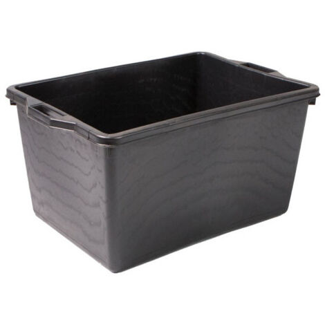 Cesta rectangular Asti negra L 65 65x42 H 33 Ics