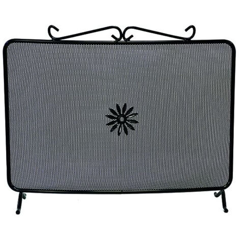 Parascintille de hierro forjado curvado Art.685/A cm. 62X45H
