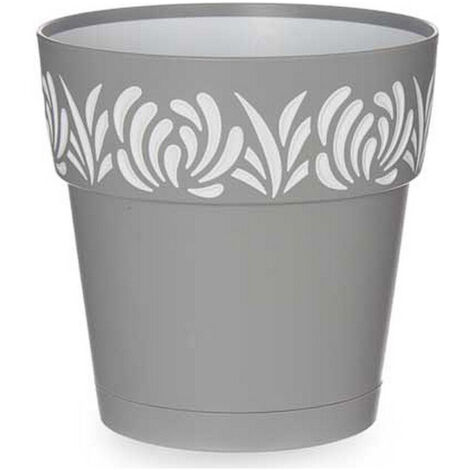 Vaso Gaia Redondo Ris. Agua Gris 15 H 15 Stefanpl (1/2)