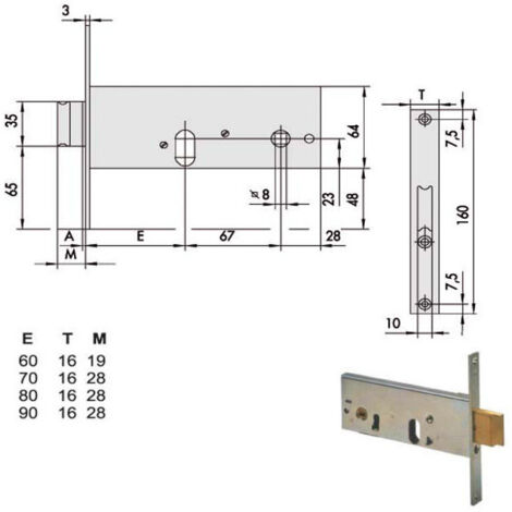 Cerradura Infilare Fasce All 44155-60-0 Cisa