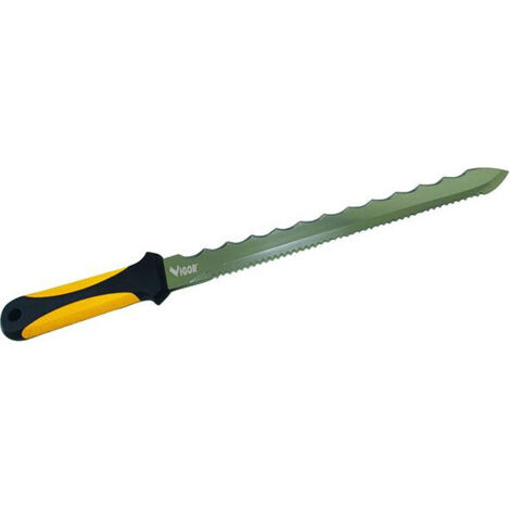 Cuchillo para aislantes Vigor, doble hoja de inox, hoja de 28 cm (1/2)