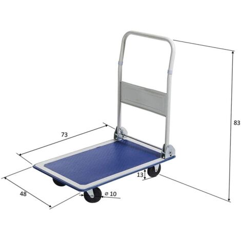 Carro de Plataforma de Carga Grima Max Kg. 150 Cm 73X47X83H (1/4)