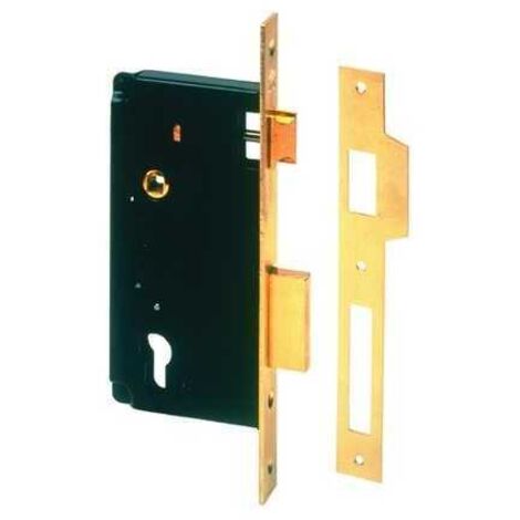 Cerradura Cisa para insertar 5C611 acabado oro de 70 mm