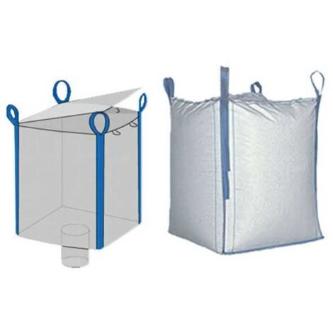 Saccone Escombros cm 91X91 h 120 Tirantes 4 Válvula