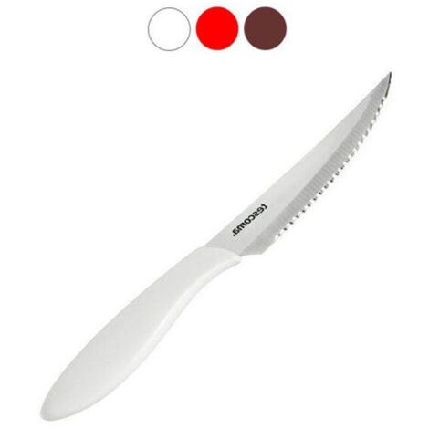 Cuchillo para bistec blanco, paquete de 6, 12 cm, Presto Tescoma