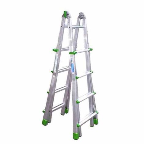 Escalera multiusos All Eurobriko de 3 peldaños, 4+5 pasos