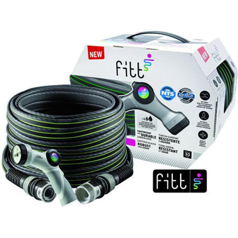 Tubo de fuerza gris/lima nts, pistola + 2 accesorios, 30 m 5/8"