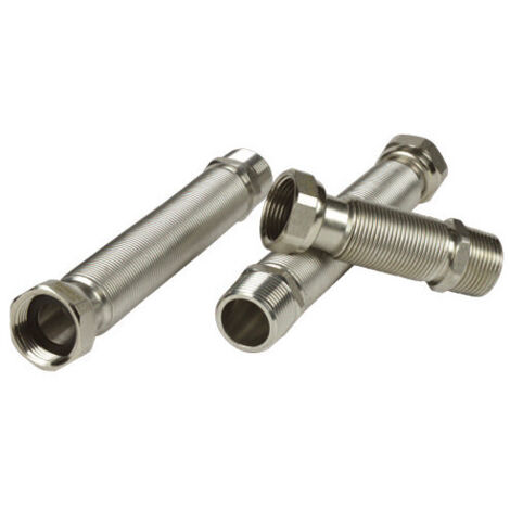 Conector flexible de inox MF 3/4" extensible 200-400 mm – para sistemas de agua