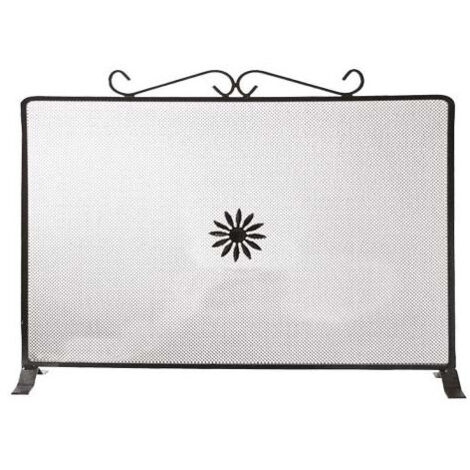 Pantalla antirruido para chimenea / hogar en hierro forjado 50x50 cm
