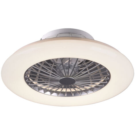 Plafón LED con Ventilador Stralsund Ø50 cm – 30W, 3500 lm, RGB, Control remoto – Trio Lighting