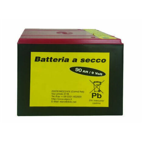 Batería seca de 90 Ah y 9 V para cercas eléctricas