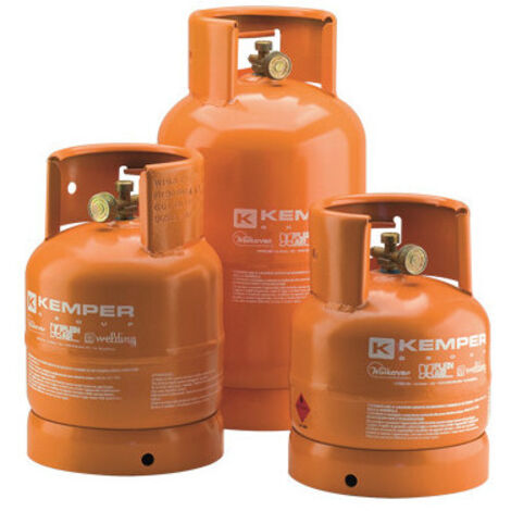 Botella de gas vacía de 2 kg – para uso profesional – Kemper
