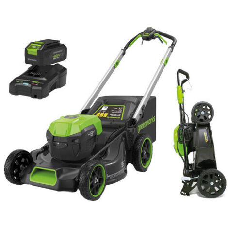Cortacésped autopropulsado a batería de 48 V y 51 cm con recogida y mulching – Greenworks