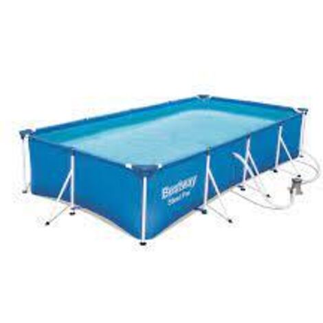 Piscina Desmontable Tubular Infantil BESTWAY Family Splash Frame Pool 400x211x81 cm Depuradora de cartucho de 1.249 litros/hora