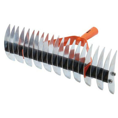 Rastrillo Aireador Doble en Acero Galvanizado Brixo 21 Dientes