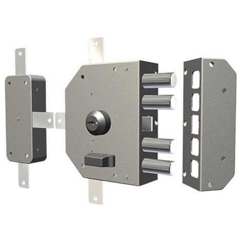 Cerradura para aplicar CR 3350C-52N – Cilindro de 60 mm – 3 puntos de cierre – Izquierda – Estructura robusta
