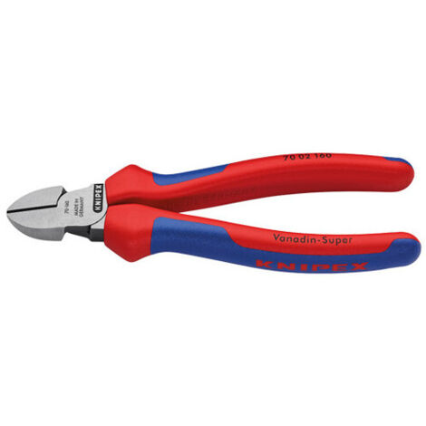 Cortadores diagonales Knipex 70 02 160 6¼" inducción hasta Ø5 mm hilo