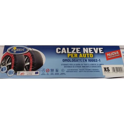 Medias de nieve Lubex talla XS – Homologadas EN 16662-1 – Fácil montaje y lavables (1/2)