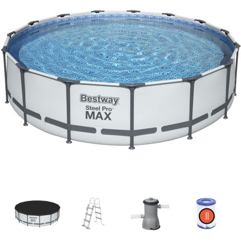 Piscina redonda Steel Pro Max Bestway Ø457×107 cm – Piscina de marco completa