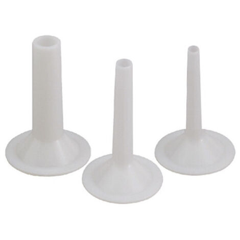 Embudos de embutir para picadora de carne N.12 – Reber – set de 2 piezas – diámetros 15-25 mm