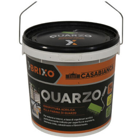 Pintura acrílica al cuarzo de 14 litros – Protección duradera para superficies exteriores e interiores – Brixo