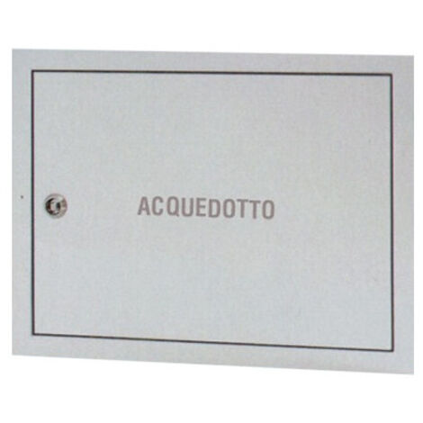 Caja de zinc para contadores de agua 30×30 cm – protección de acceso