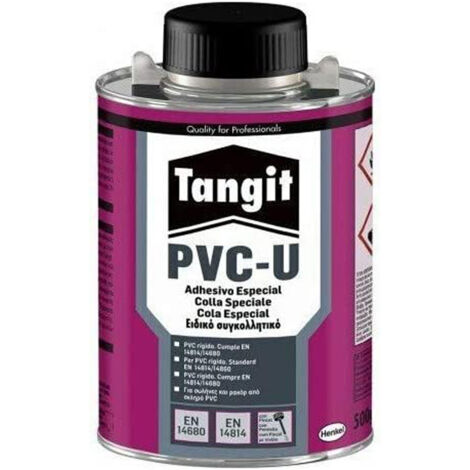 Pegamento Tangit PVC 500 g con brocha – adhesivo profesional para tubos y conexiones