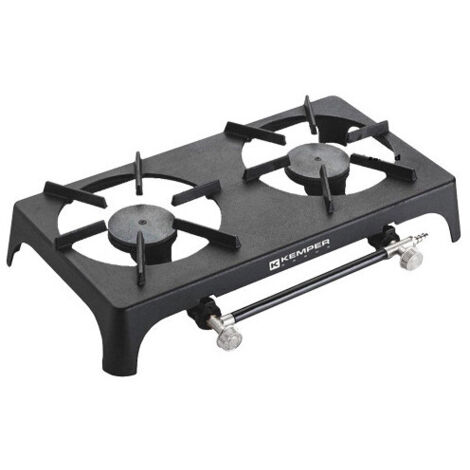 Horno de gas Kemper de 2 fuegos 37x51 cm – hierro fundido – 7,5 kW – 30 mbar