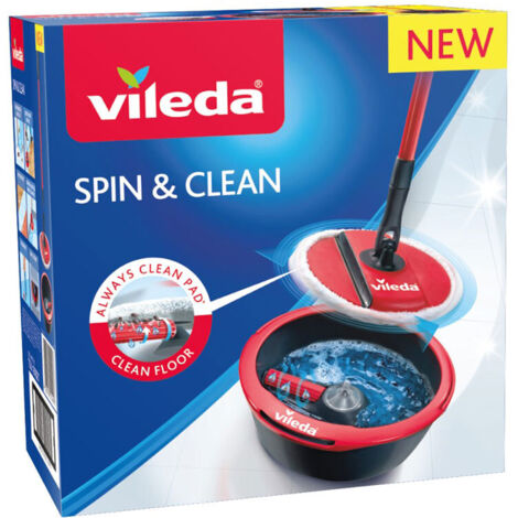 Sistema de mopa con cubo Spin & Clean doble centrifugado – Vileda Spin & Clean
