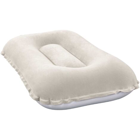 Bestway Almohada hinchable 42×26×10 cm – Almohada de felpa – superficie suave – Bestway (1/5)