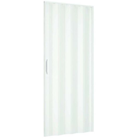 Puerta plegable de interior en kit de PVC mod. Simona Blanco 82x210 cm