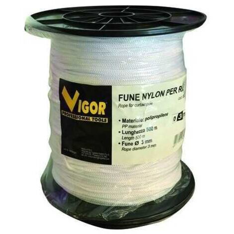 Cuerda de nailon Vigor Blanca para Riloga 500 m 3 mm