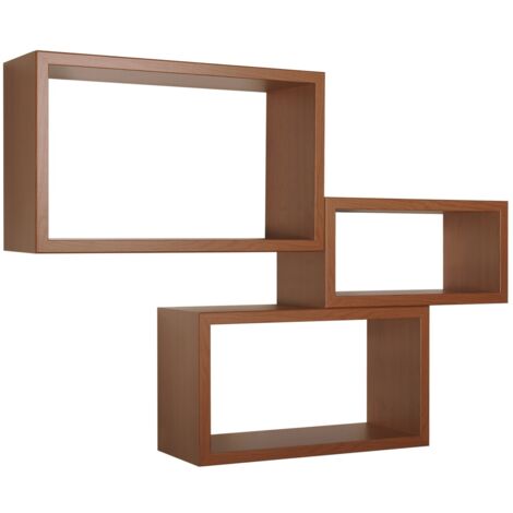 Estantes de pared rectangulares conjunto de 3 pc mod. Trittico Cerezo (1/5)
