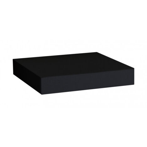 Estante de pared, estante tipo panal, estante de madera, estante de pared, negro, 25x25x3.8 cm - Minerva (1/5)