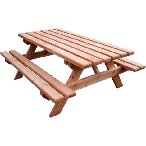 Mesa de bosque de abeto douglas para 6 personas - sj - tfd7 - habrita - (1/5)