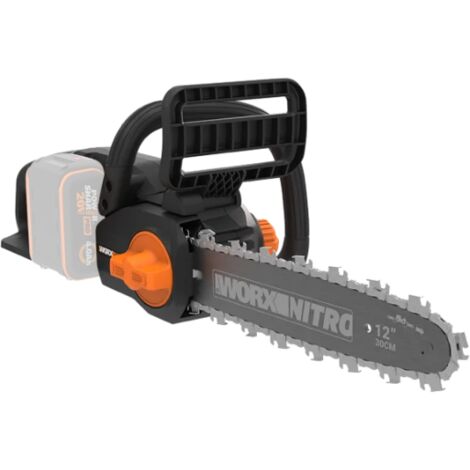 Motosierra inalámbrica sin escobillas WORX WG350E.9 de 20 V, barra de 30 cm, solo cuerpo, para poda.